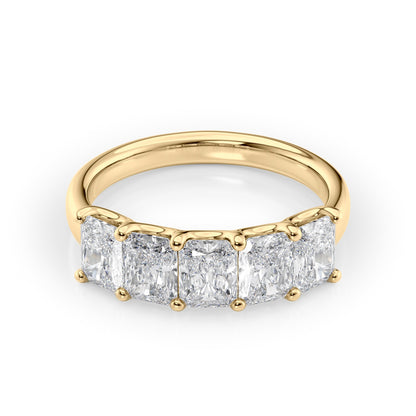 2ct Artemia Radiant Cut Moissanite Ring - Gold