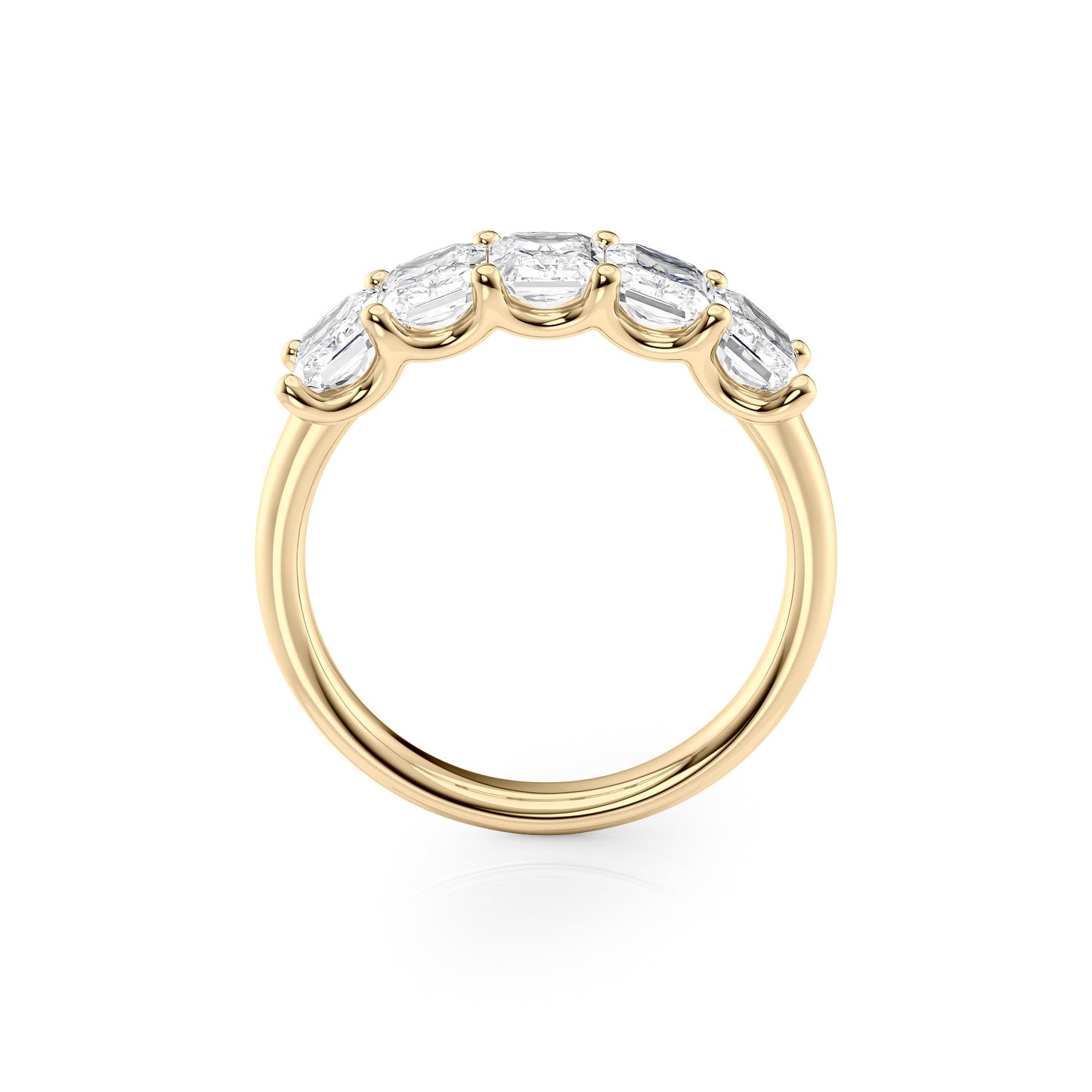 2ct Artemia Radiant Cut Moissanite Ring - Gold