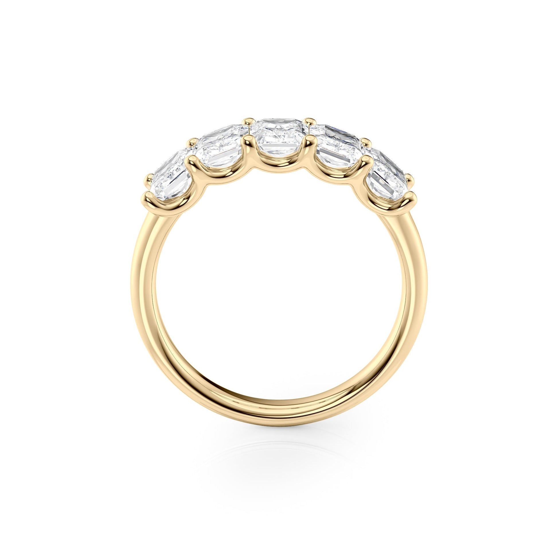 2ct Artemia Radiant Cut Moissanite Ring - Gold