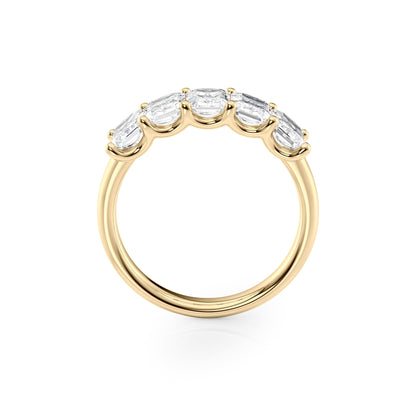 2ct Artemia Radiant Cut Moissanite Ring - Gold