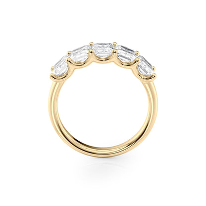 2.5ct Denara Radiant Cut Moissanite Ring - Gold