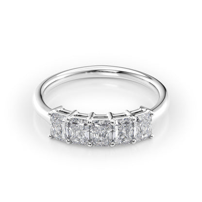 1ct Isidra Radiant Cut Moissanite Ring - Silver