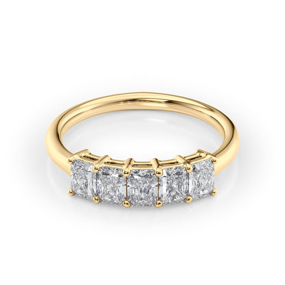 1ct Isidra Radiant Cut Moissanite Ring - Gold