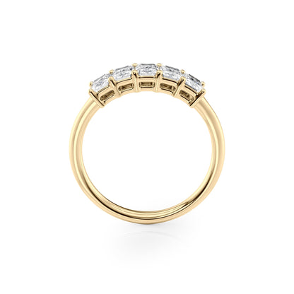 1ct Isidra Radiant Cut Moissanite Ring - Gold