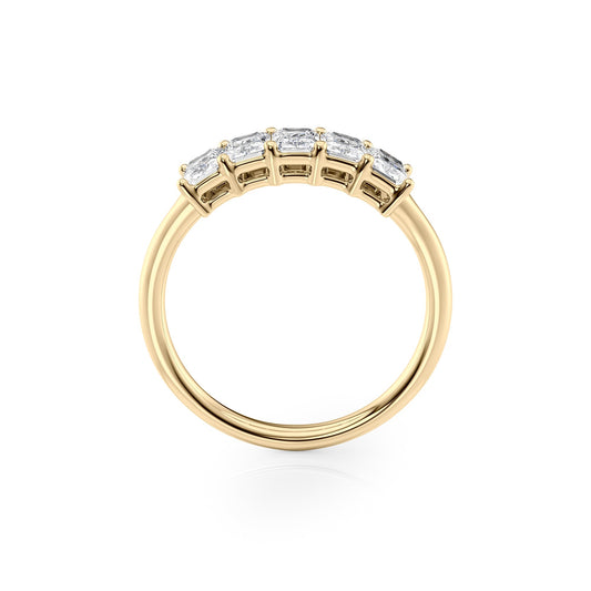 1ct Isidra Radiant Cut Moissanite Ring - Gold