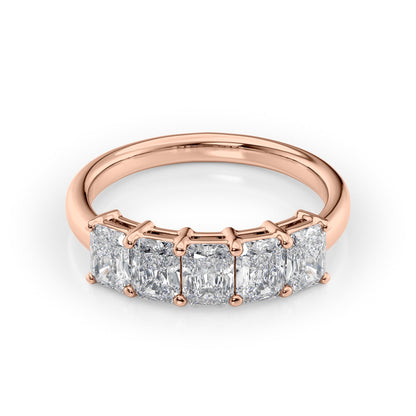 1.5ct Atira Radiant Cut Moissanite Ring - Rose Gold