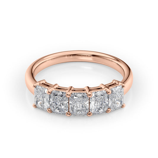 1.5ct Atira Radiant Cut Moissanite Ring - Rose Gold