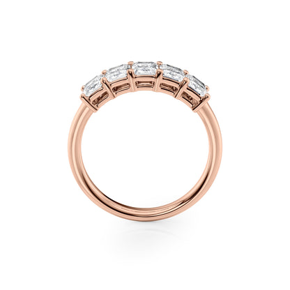 1.5ct Atira Radiant Cut Moissanite Ring - Rose Gold
