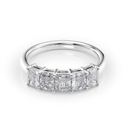 1.5ct Atira Radiant Cut Moissanite Ring - Silver