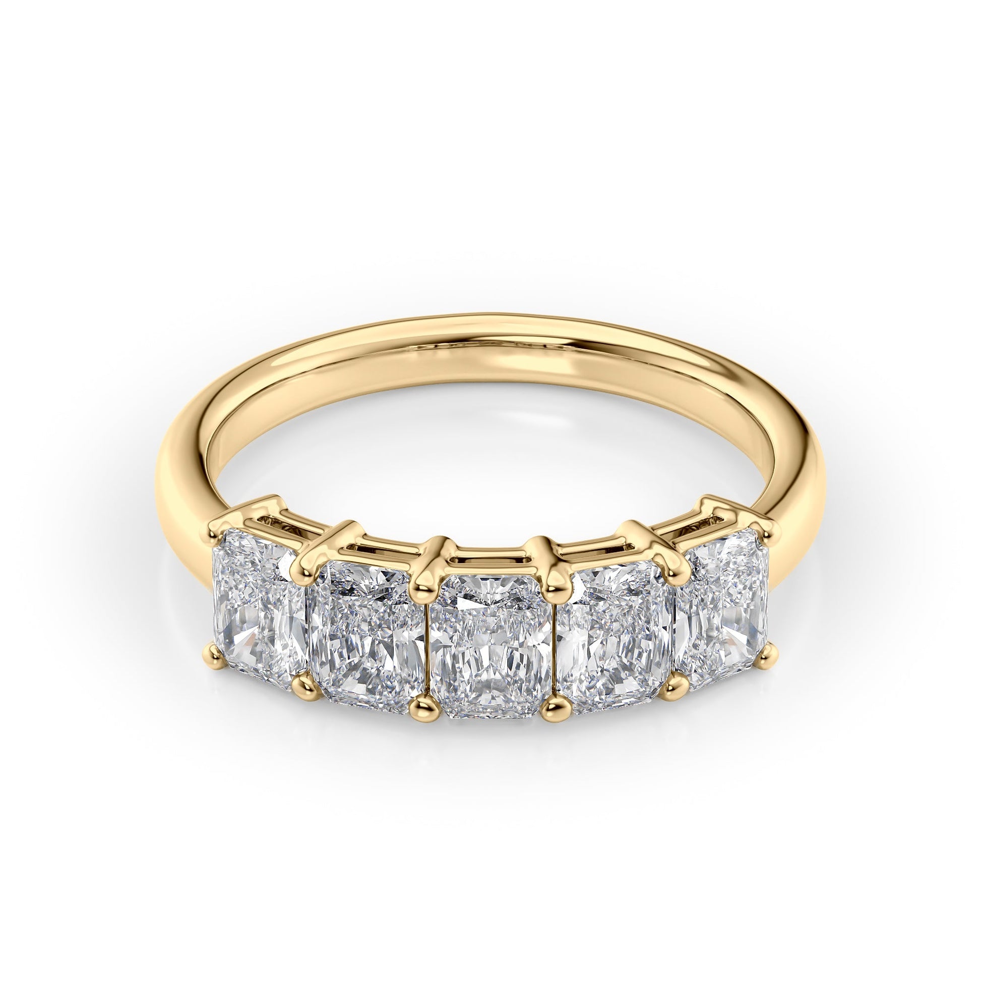 1.5ct Atira Radiant Cut Moissanite Ring - Gold