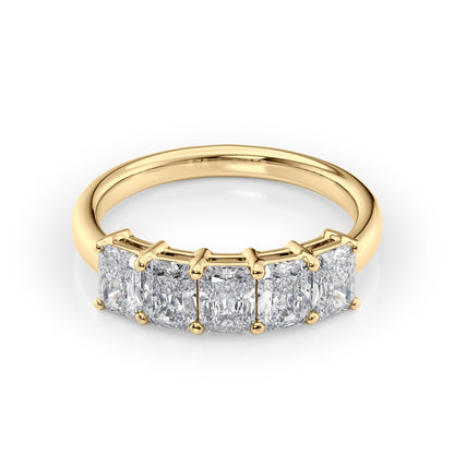 1.5ct Atira Radiant Cut Moissanite Ring - Gold