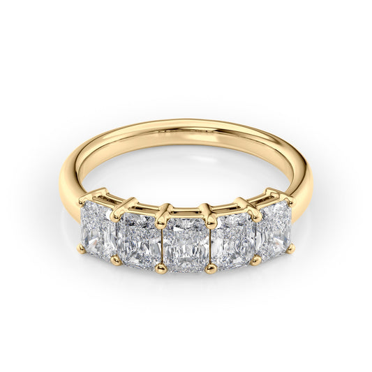 1.5ct Atira Radiant Cut Moissanite Ring - Gold