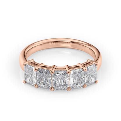 2ct Erena Radiant Cut Moissanite Ring - Rose Gold