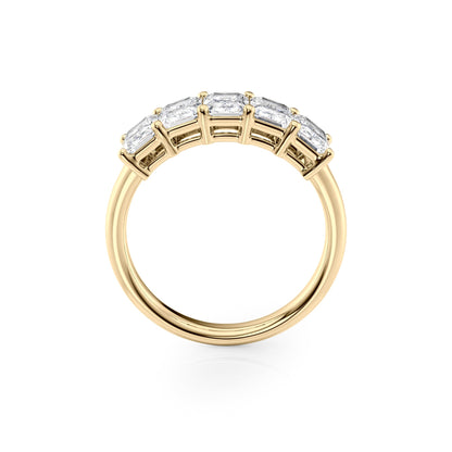 2ct Erena Radiant Cut Moissanite Ring - Gold