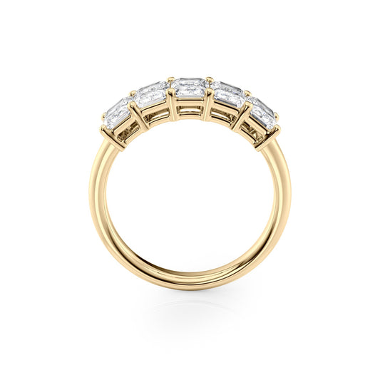 2ct Erena Radiant Cut Moissanite Ring - Gold