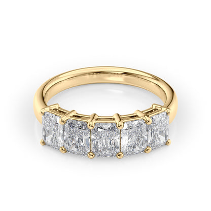 2ct Erena Radiant Cut Moissanite Ring - Gold