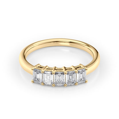 1ct Harmony Emerald Cut Moissanite Ring - Gold