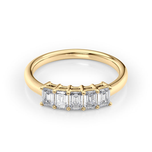 1ct Harmony Emerald Cut Moissanite Ring - Gold