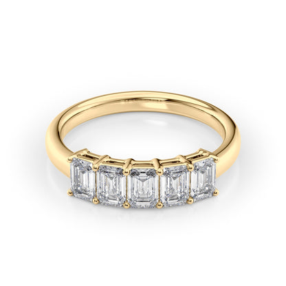 1.5ct Judith Emerald Cut Moissanite Ring - Gold