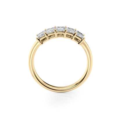 1.5ct Judith Emerald Cut Moissanite Ring - Gold