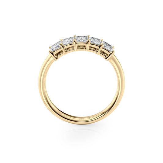 1.5ct Judith Emerald Cut Moissanite Ring - Gold