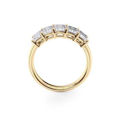 2.5ct Darla Emerald Cut Moissanite Ring - Gold