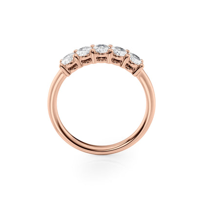 1ct Zelira Oval Cut Moissanite Ring - Rose Gold