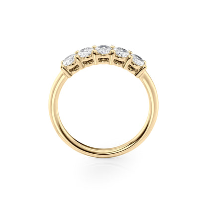 1ct Zelira Oval Cut Moissanite Ring - Gold