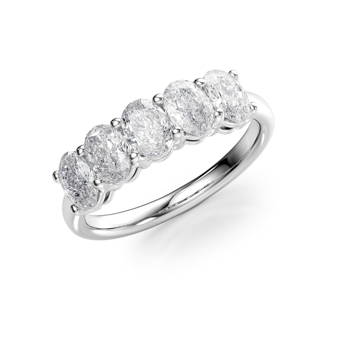 1.5ct Sarala Oval Cut Moissanite Ring - Silver