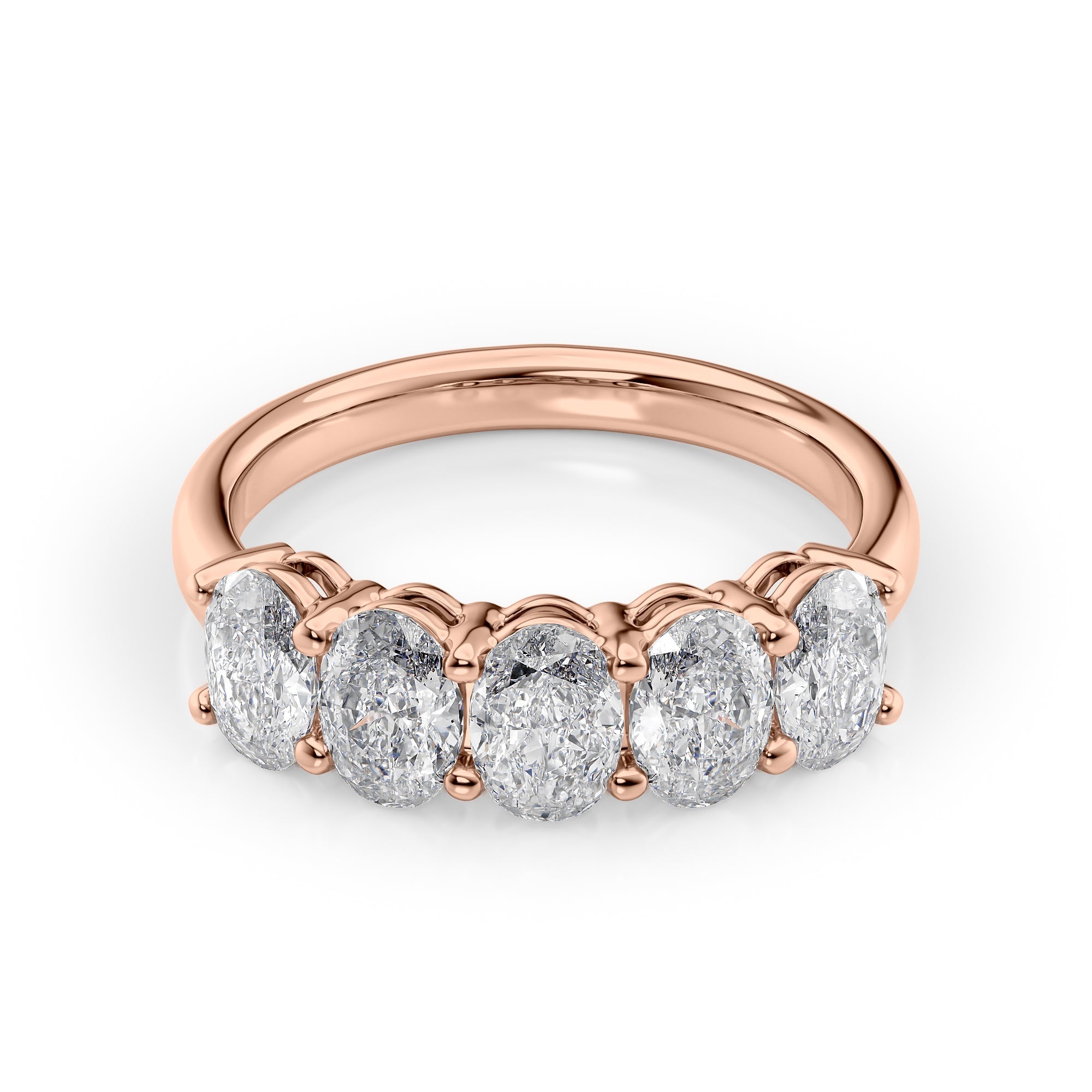 2ct Laurana Oval Cut Moissanite Ring - Rose Gold