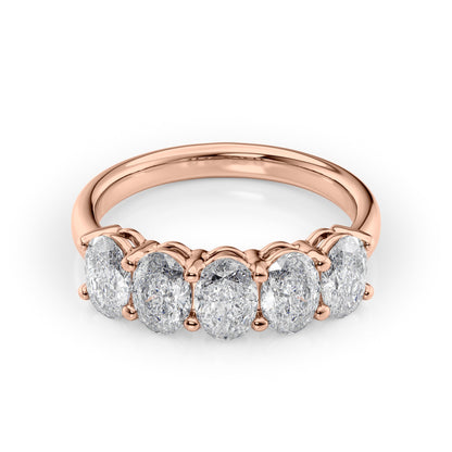 2ct Laurana Oval Cut Moissanite Ring - Rose Gold
