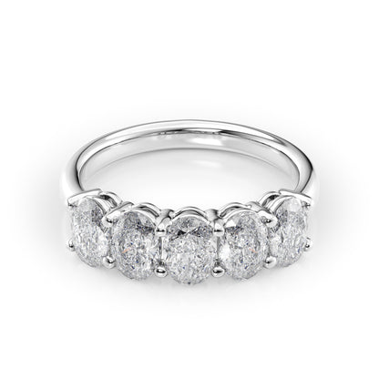 2ct Laurana Oval Cut Moissanite Ring - Silver