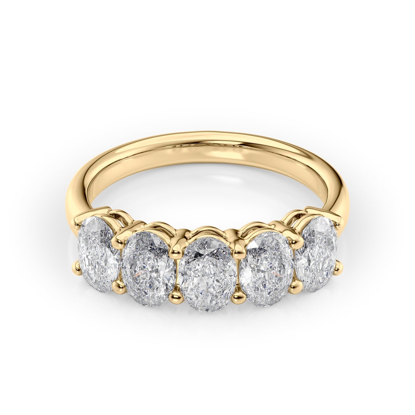 2ct Laurana Oval Cut Moissanite Ring - Gold