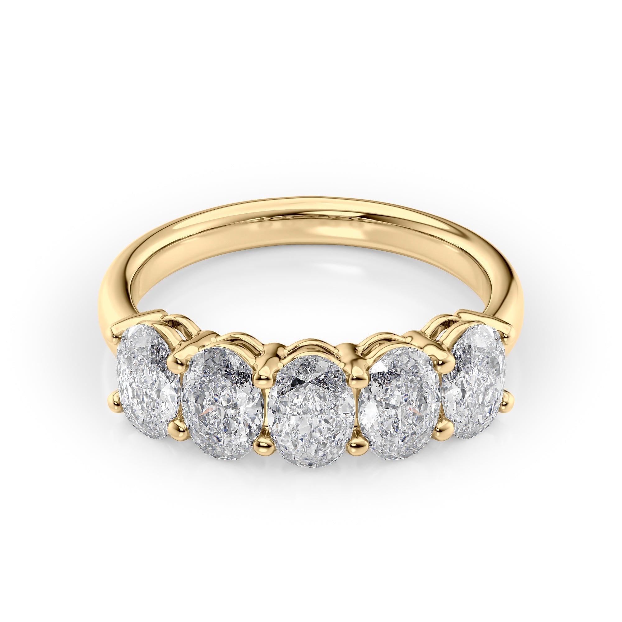 2ct Laurana Oval Cut Moissanite Ring - Gold