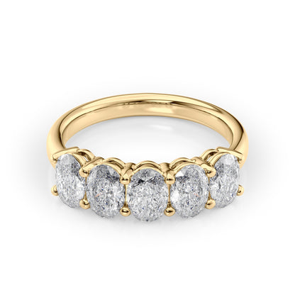 2ct Laurana Oval Cut Moissanite Ring - Gold