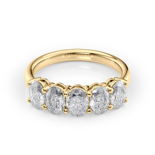 2ct Laurana Oval Cut Moissanite Ring - Gold