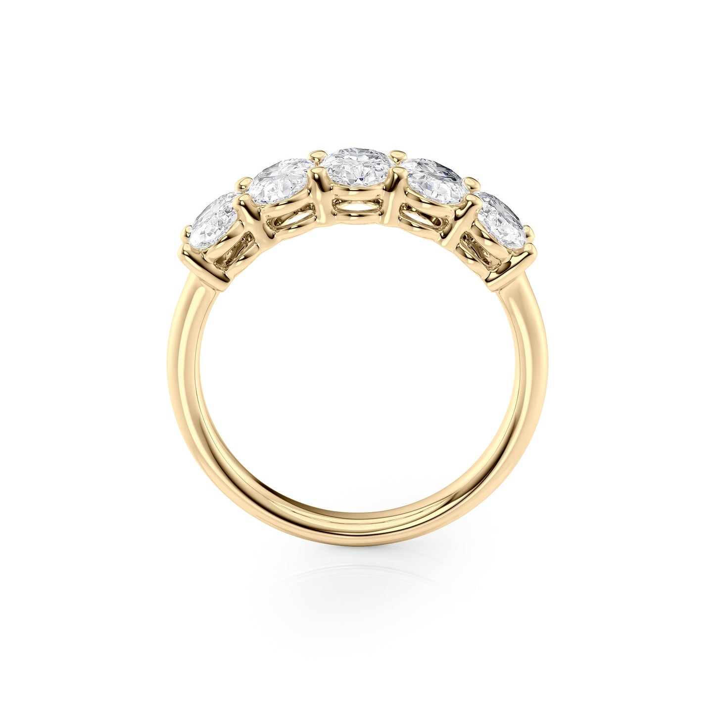 2ct Laurana Oval Cut Moissanite Ring - Gold