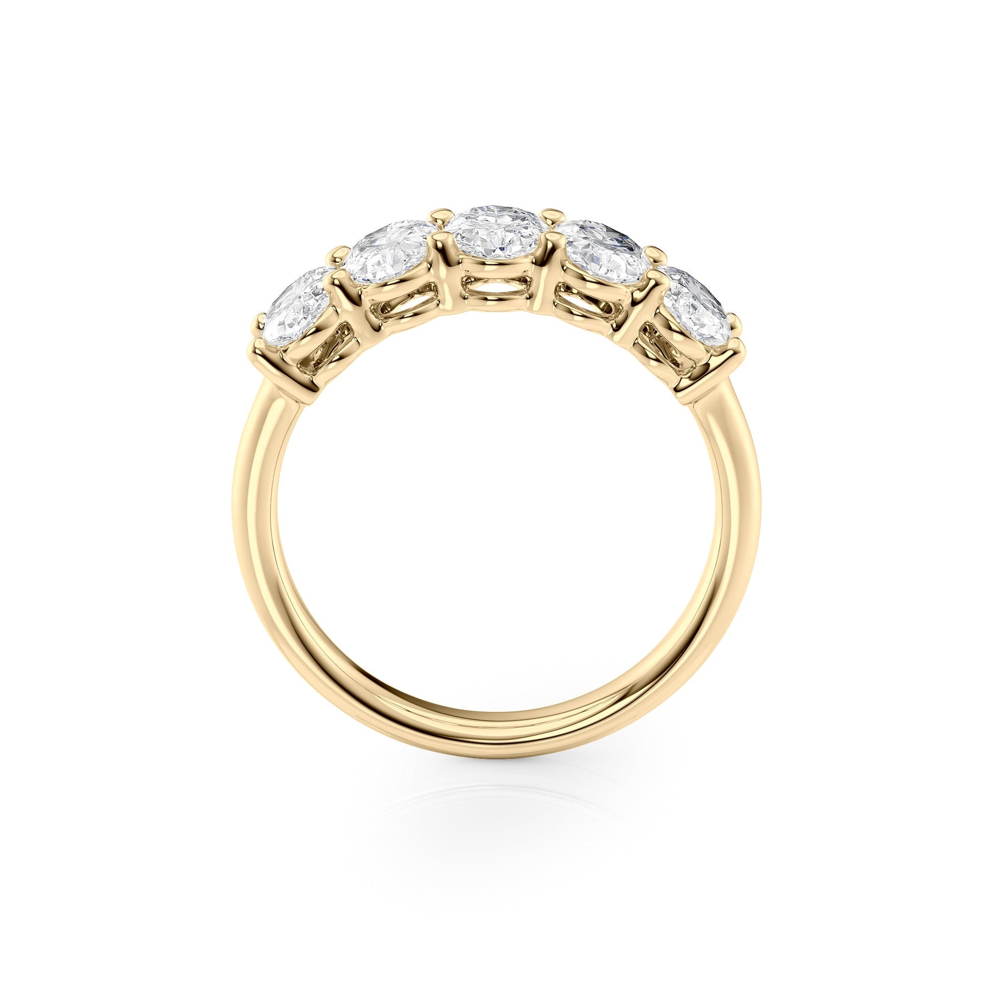 2ct Laurana Oval Cut Moissanite Ring - Gold