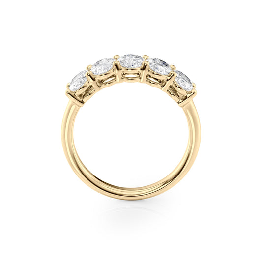 2ct Laurana Oval Cut Moissanite Ring - Gold