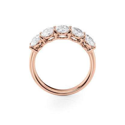2.5ct Alyona Oval Cut Moissanite Ring - Rose Gold