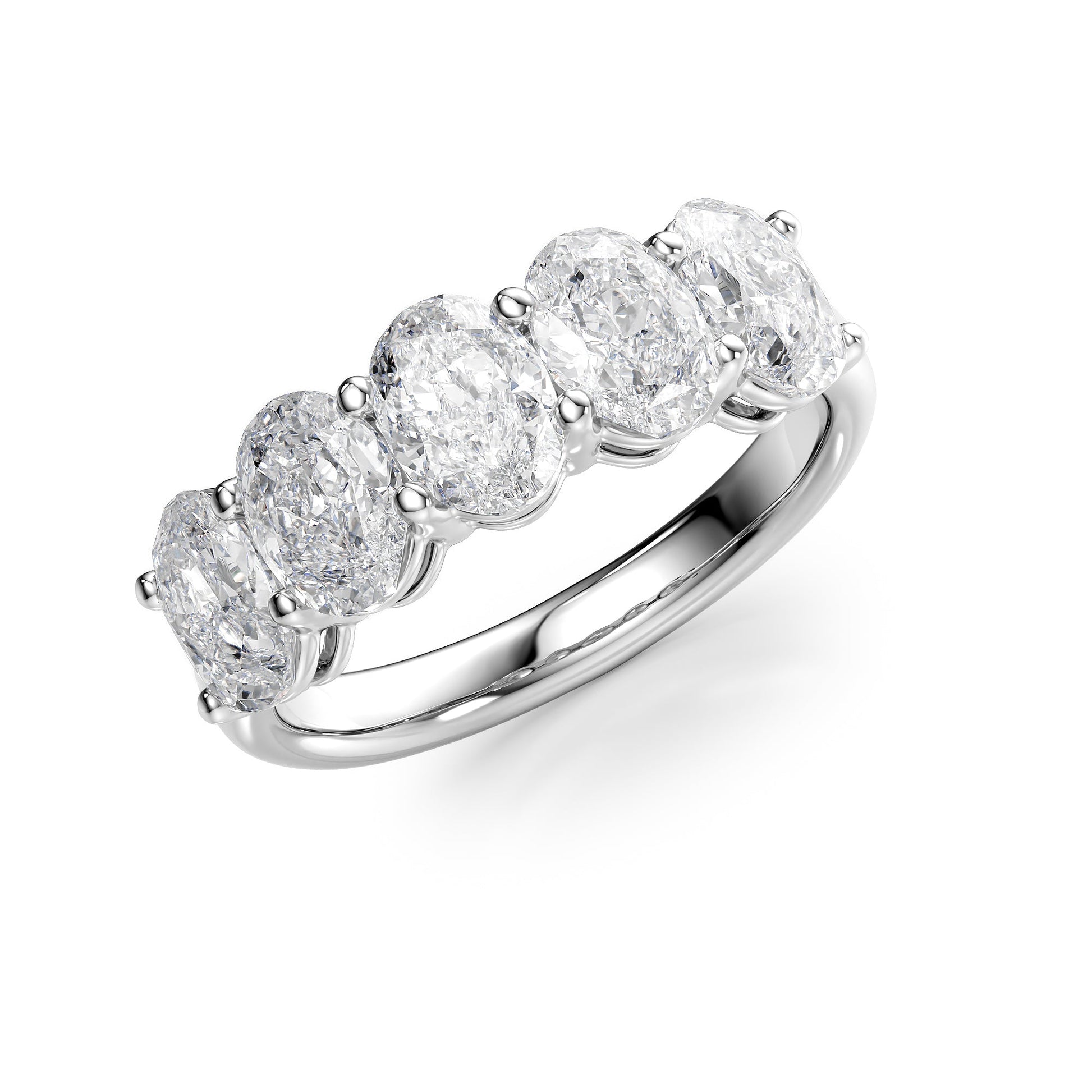 2.5ct Alyona Oval Cut Moissanite Ring - Silver