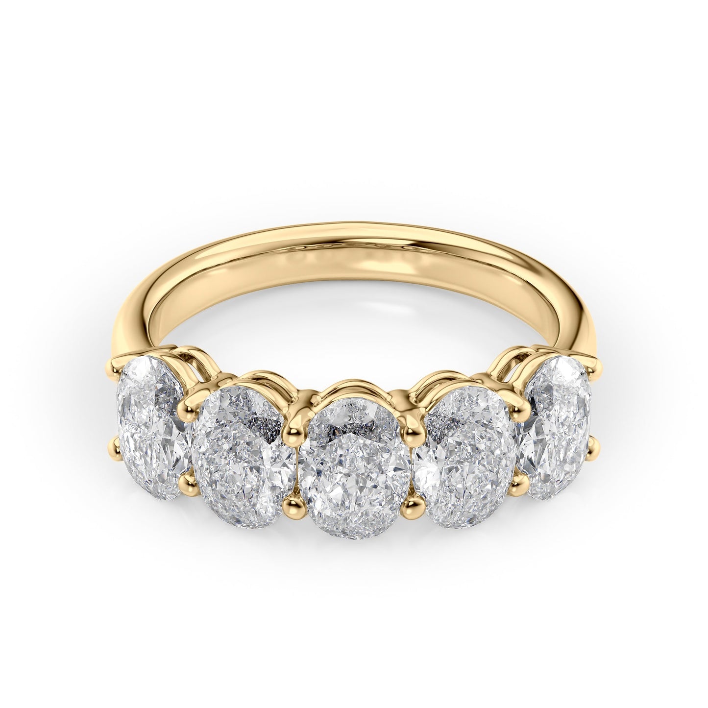 2.5ct Alyona Oval Cut Moissanite Ring - Gold