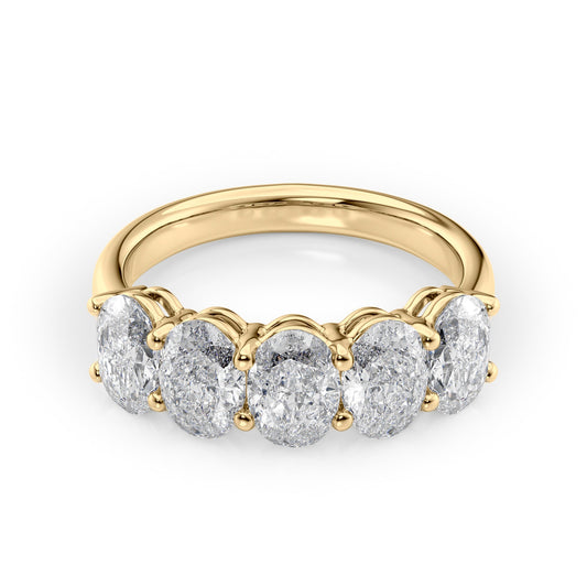 2.5ct Alyona Oval Cut Moissanite Ring - Gold