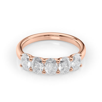1.5ct Josefina Oval Cut Moissanite Ring - Rose Gold