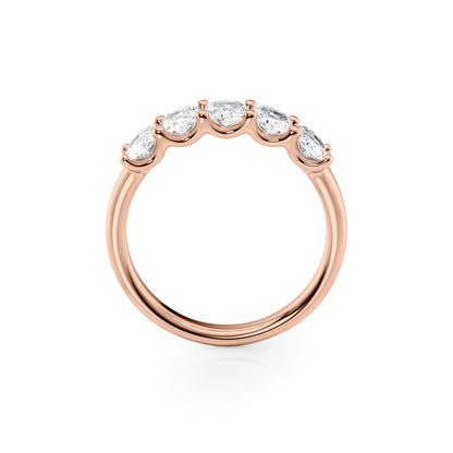 1.5ct Josefina Oval Cut Moissanite Ring - Rose Gold