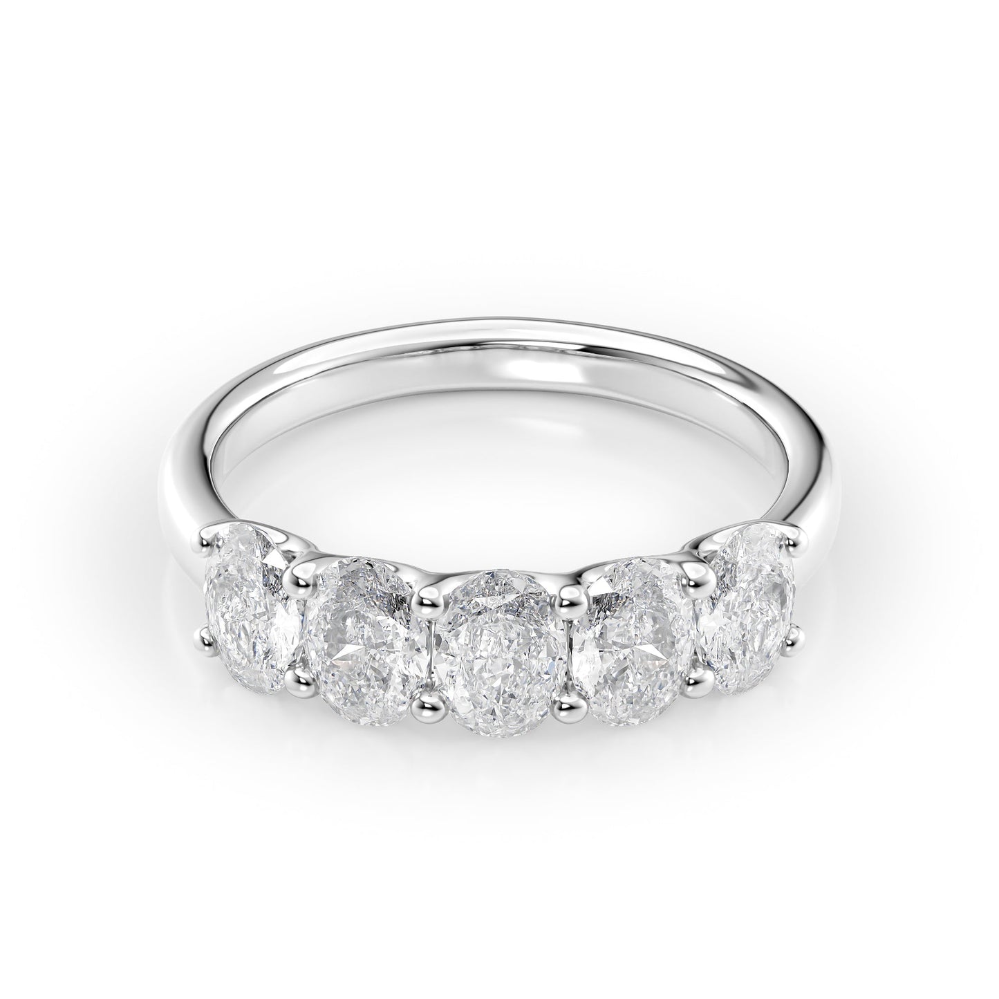 1.5ct Josefina Oval Cut Moissanite Ring - Silver