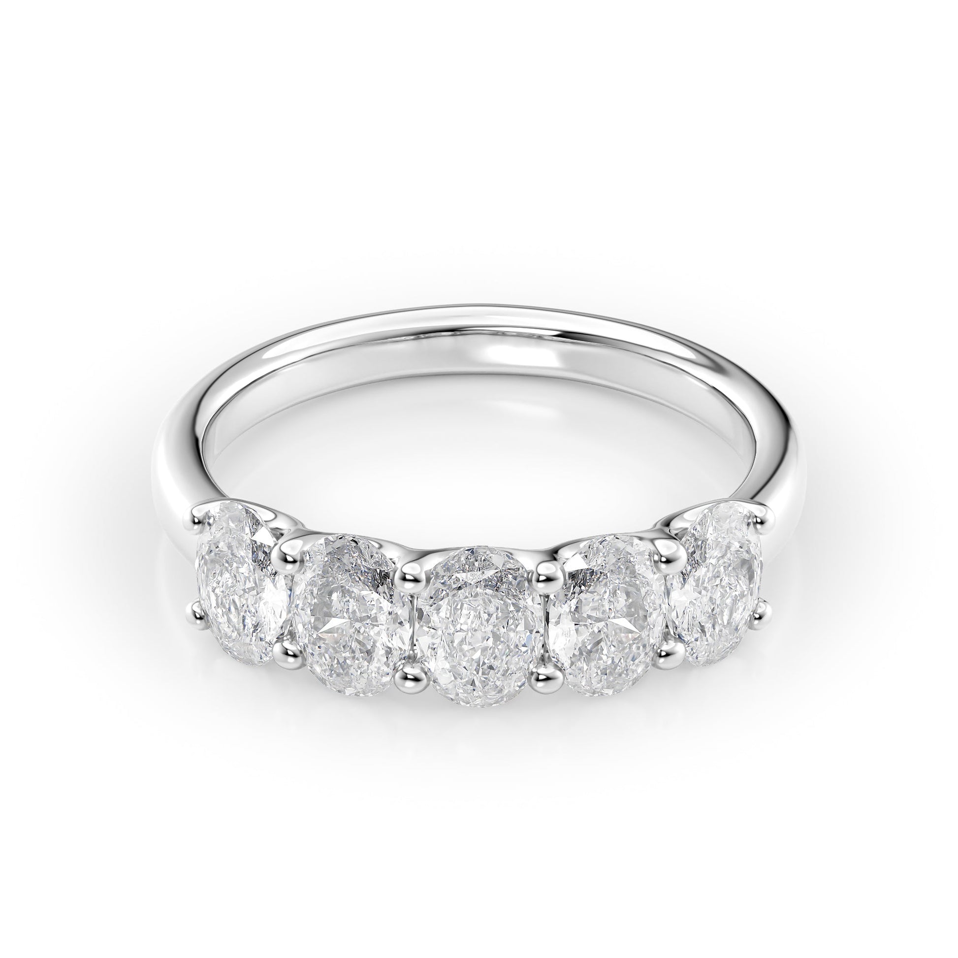 1.5ct Josefina Oval Cut Moissanite Ring - Silver