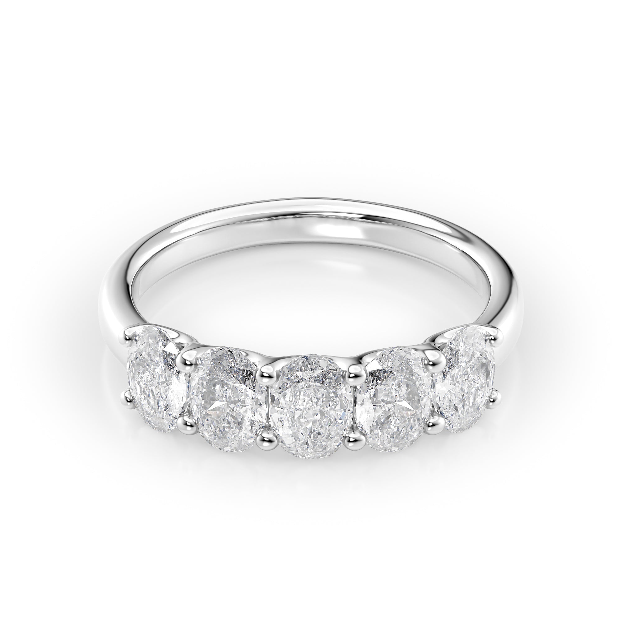 1.5ct Josefina Oval Cut Moissanite Ring - Silver