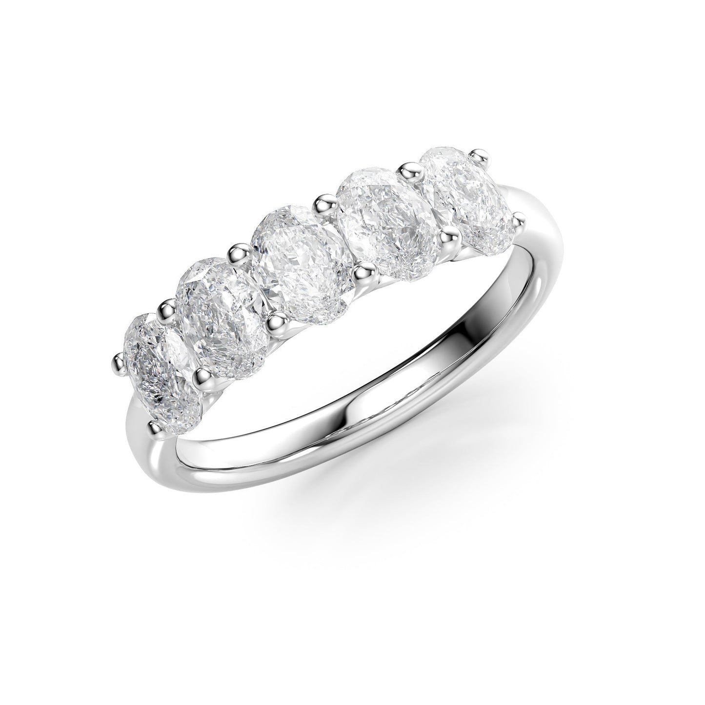 1.5ct Josefina Oval Cut Moissanite Ring - Silver