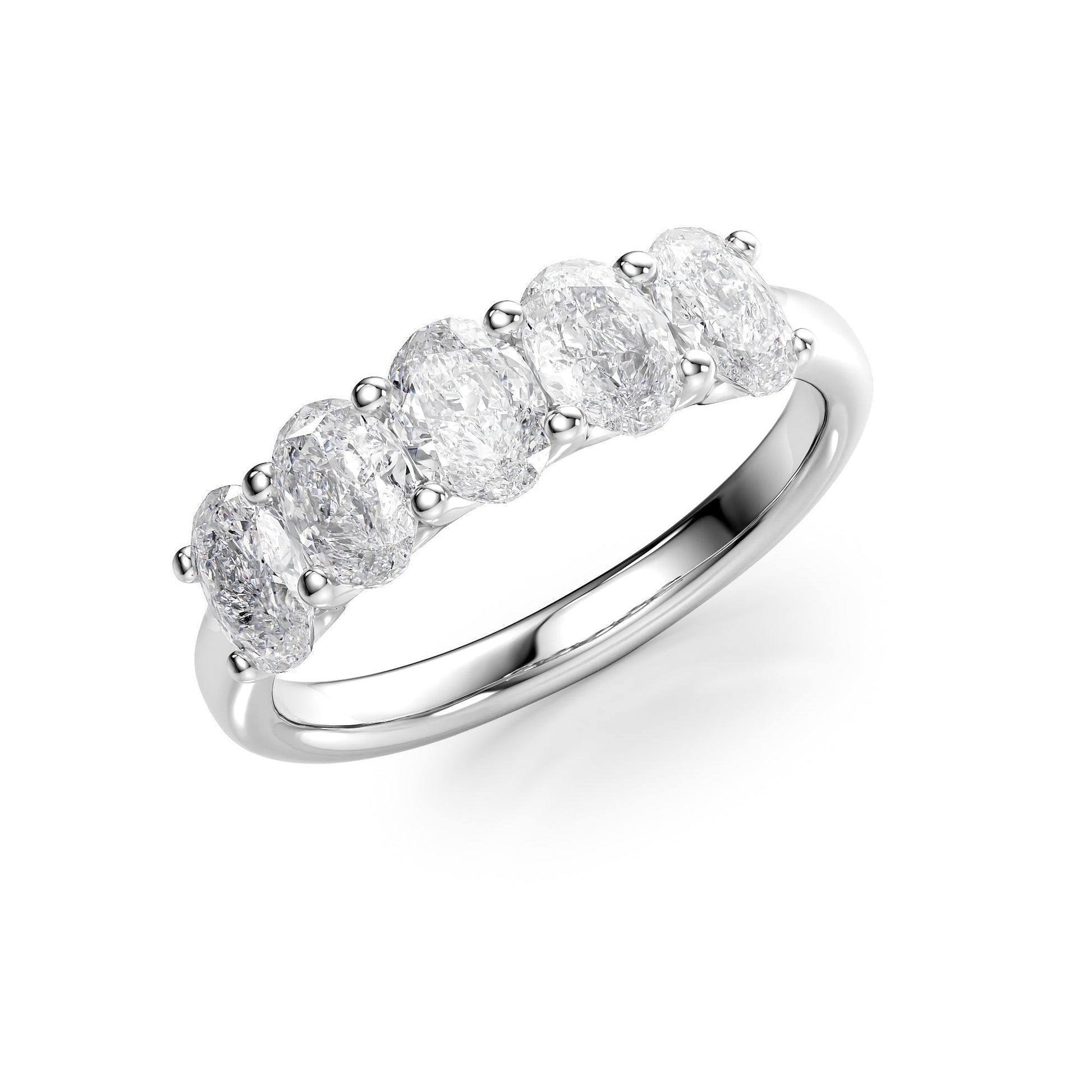 1.5ct Josefina Oval Cut Moissanite Ring - Silver